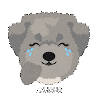 Illustration Laughing Sticker