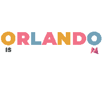 Orlando Florida Sticker by Blue Swan Boulders