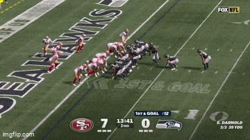 kingkaps7 giphyupload kingkaps7 zachcharbon with the 1st td seahawks of our 50th season GIF