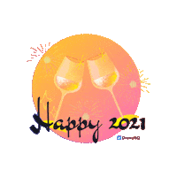 Partying Happy New Year Sticker by DronaHQ