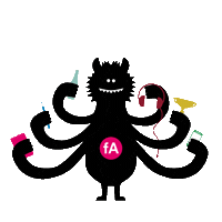 fischerAppelt-AG halloween work marketing spooky Sticker