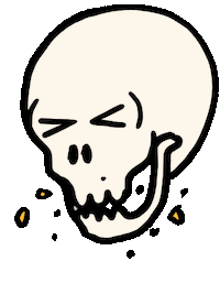 Nom Nom Eating Sticker by Jethro Haynes