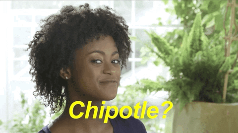 chipotle giphyupload reaction hot funny GIF