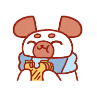 Hungry Puppy Sticker