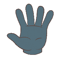 Wave Hand Sticker by Patricia Schijff