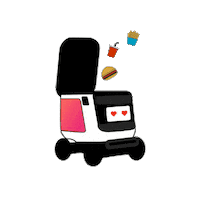 In Love Food Sticker by Kiwibot
