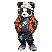 Panda Pandabear Sticker by hashtagvector