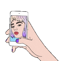 Girl Selfie Sticker
