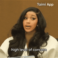 Cardi B Concern GIF by Taimi