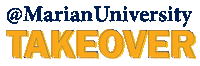 Marian Takeover Sticker by Marian University