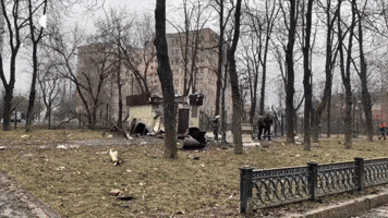 One Dead, Dozens Injured as Russian Missiles Target Kharkiv