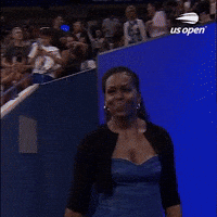 Waving Michelle Obama GIF by US Open