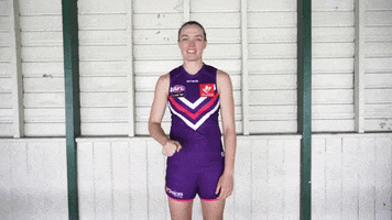 Ebony Antonio Mic Drop GIF by Fremantle Dockers