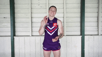 Clap Roux GIF by Fremantle Dockers