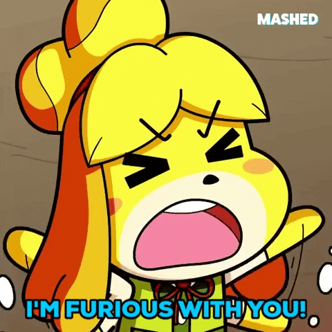 Angry Animal Crossing GIF by Mashed