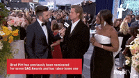 Brad Pitt on the SAG Awards Red Carpet