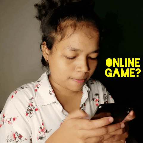 Playing Online Game GIF