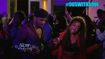 luke james a very soul train 90s house party GIF by BET