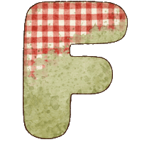Alphabet F Sticker
