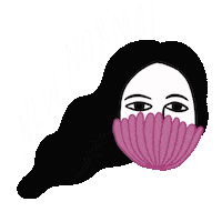 New Normal Flower Sticker by DRAWMAMA