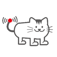 Cat 走る Sticker by accessline