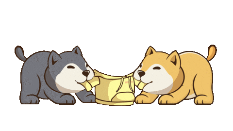 Happy Dog Sticker by BigBrains