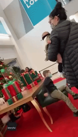 Child Cries After Mall Santa Says He Won't Bring Nerf Gun for Christmas