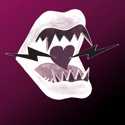 wolfluv giphyupload cool horror mouth GIF