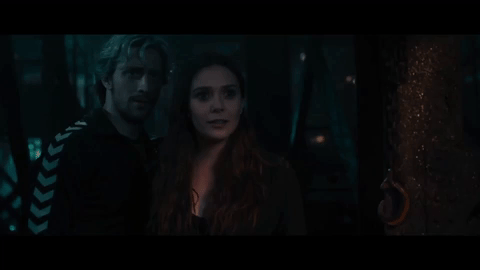 scarlet witch evil smile GIF