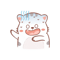 sanahuynh cat scared cute cat uh oh Sticker