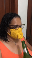 Mother Crochets Beer-Friendly Face Mask