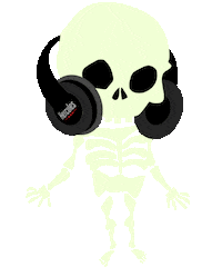 Halloween Skeleton Sticker by HerculesDJ