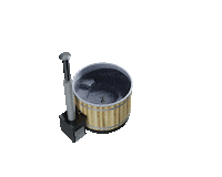 Hot Tub Water Sticker by Kirami