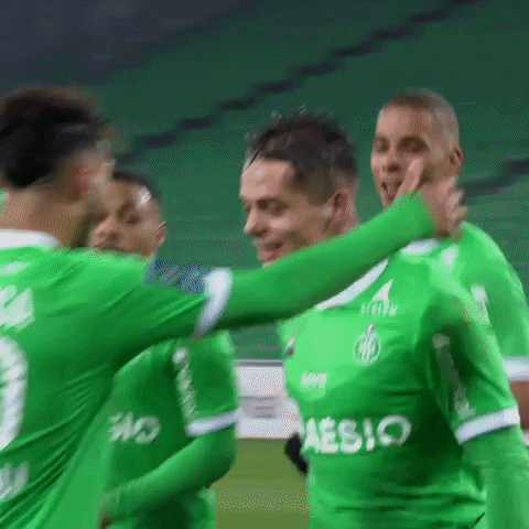 Happy Football GIF by AS Saint-Étienne