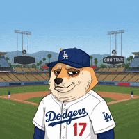 Los Angeles Dodgers Baseball GIF by Doge Pound