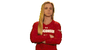 Wisconsin Volleyball Ugh Sticker by Wisconsin Badgers