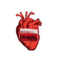 alinaene heart broken heart fragile fragil Sticker