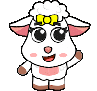 Farm Animal Sheep Sticker by Tiny Minies
