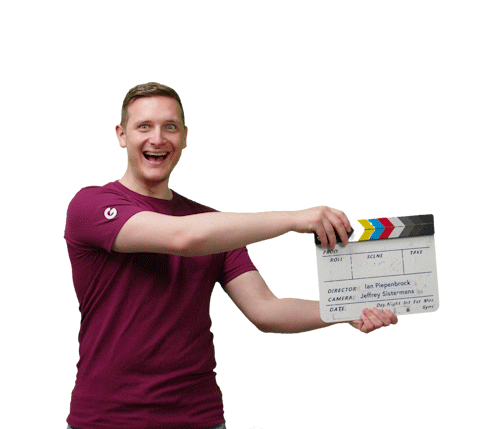 Action Rolling Sticker by Gobsmacked®