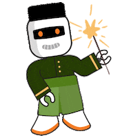 govtechsg hariraya lightstick sparkler govtech Sticker