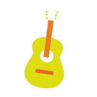 popupchoir gitaar popupchoir popup choir gitaar kleuren Sticker