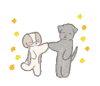 yu_art02 happy dog 犬 楽しい Sticker