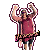 MaralanaGoDoBe yes yess hurray Yesssss Sticker