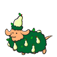 Dog Christmas Sticker by Stefanie Shank