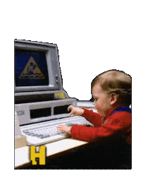 Baby Computer Sticker