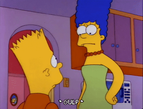 Season 3 Gulp GIF by The Simpsons