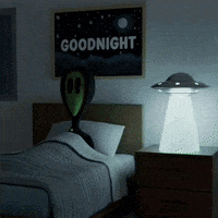 Good Night Sleeping GIF by Lonely Aliens