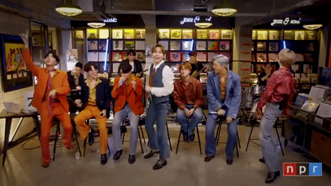 hannahvanbiber giphygifmaker bts dynamite GIF