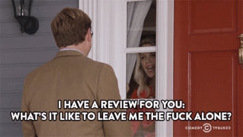 leave me alone review GIF by Comedy Central