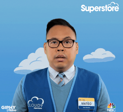 nico santos thumbs down GIF by Superstore